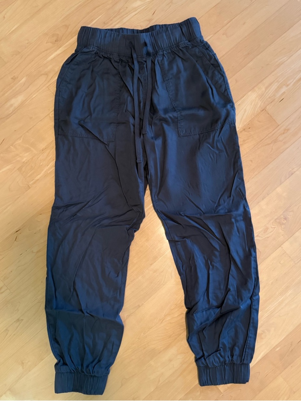 Universal Thread Gray Drawstring Linen Joggers